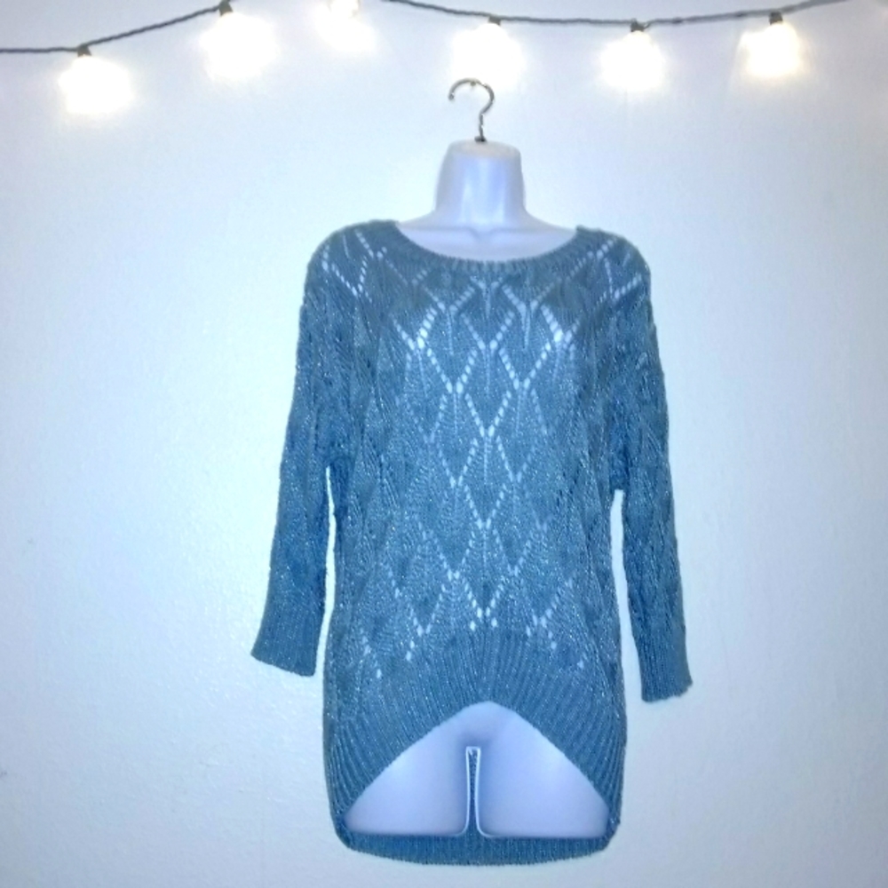 Willi Smith Knit High Low Sweater